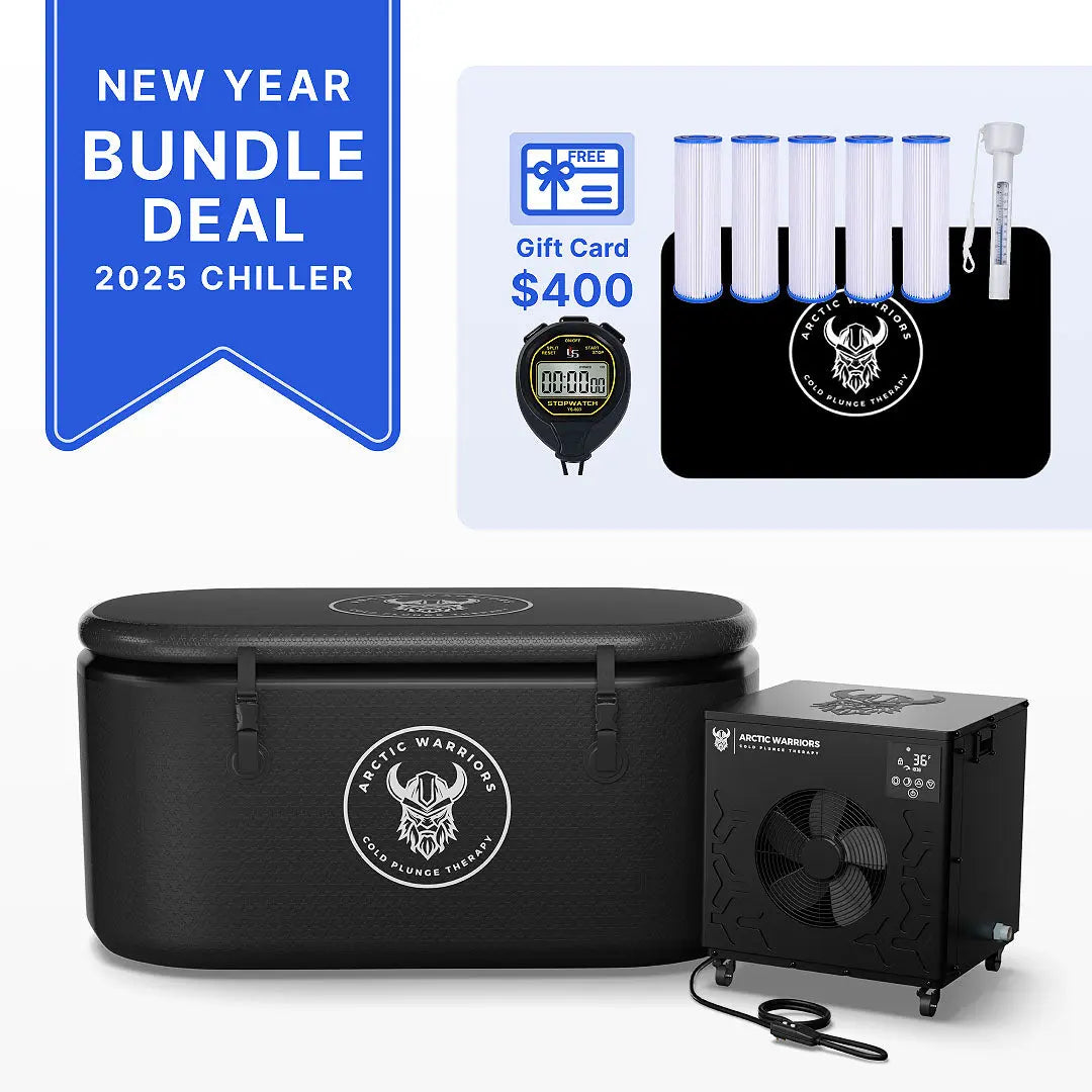 Arctic Warrior 2.0 PRO MAX 1.5 HP Water Chiller + XL Tub + Essentials Bundle Arctic Warriors